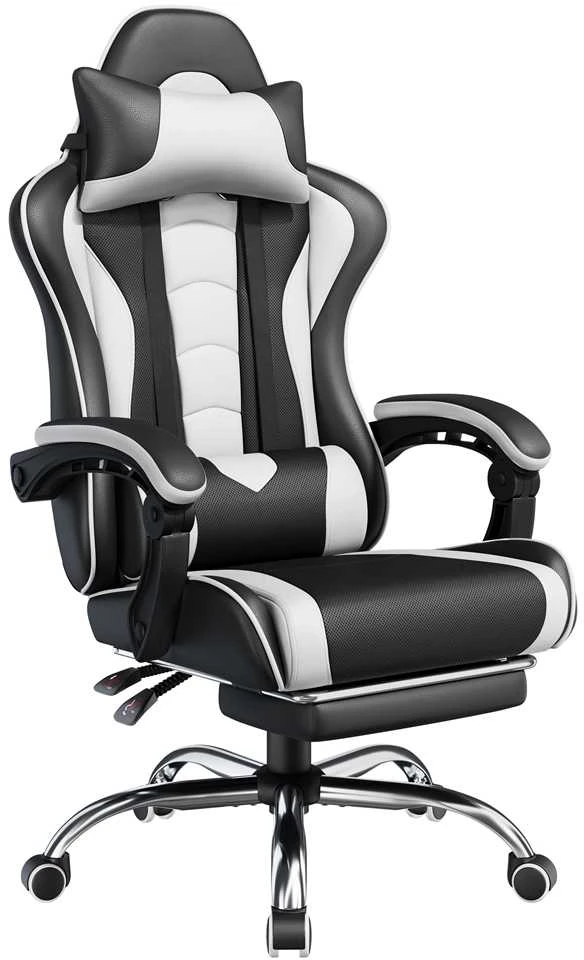 Ergonomiška žaidimų kėdė su masažo funkcija (Nemokamas pristatymas)