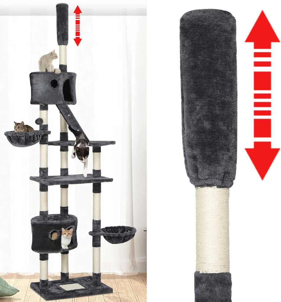 Yaheetech Kačių draskyklė nuo 228cm iki 255cm