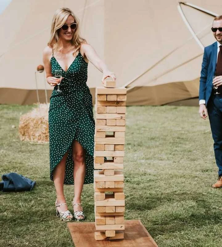 Large Jenga bokšto kaladėlių žaidimas