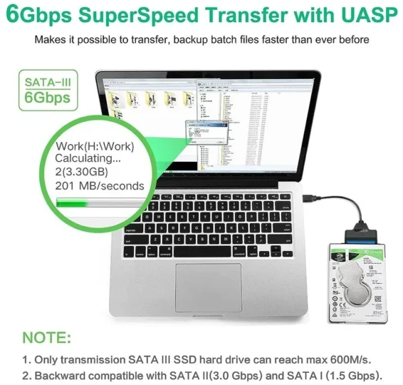 Adapteris USB į SATA 3.0