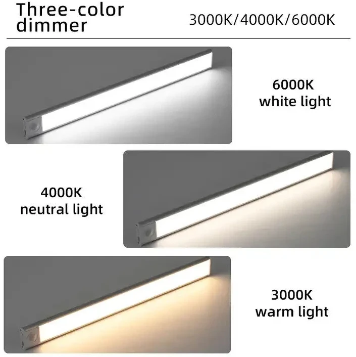 Įkraunamas LED šviestuvas su judesio davikliu Modux, 60 cm