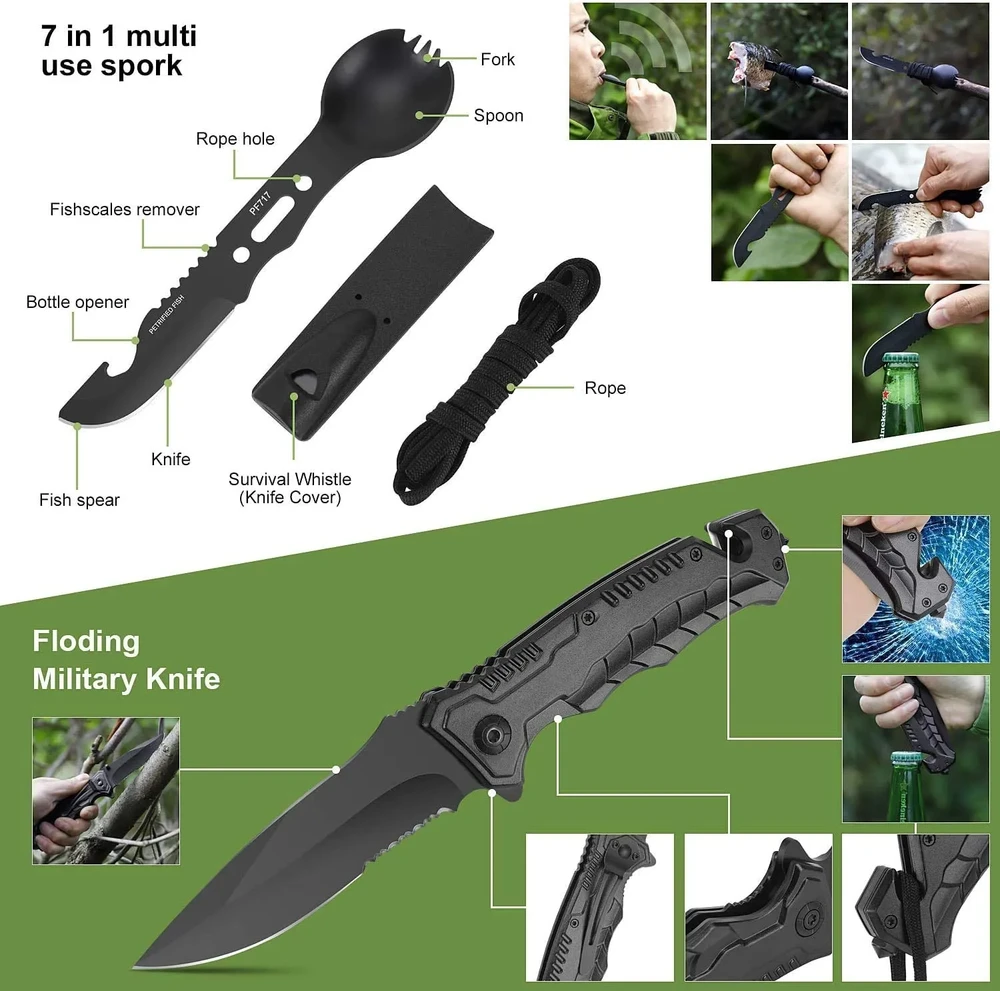 Taktinis išgyvenimo rinkinys Modux “Survival kit” 40-In-1