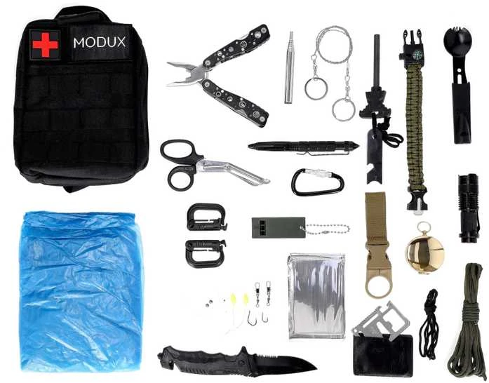 Taktinis išgyvenimo rinkinys Modux “Survival kit” 40-In-1