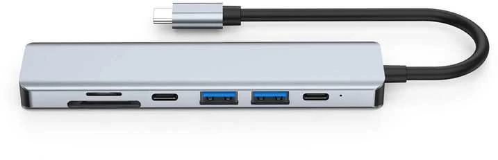 Avernus USB Šakotuvas Hub 7in1 USB-C/HDMI/ USB 2.0/USB 3.0/ MICRO SD/PD