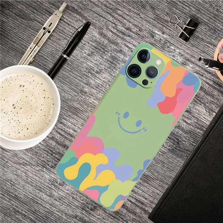 Dėklas Smile Face, žalias - Iphone 14 Pro Max