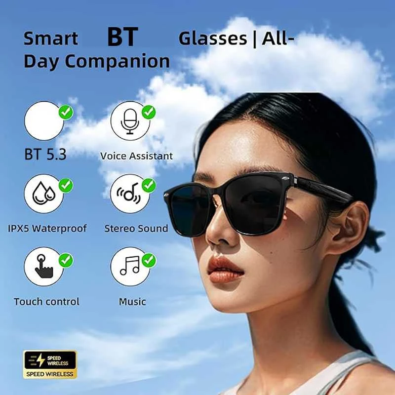Išmanūs bluetooth saulės akiniai