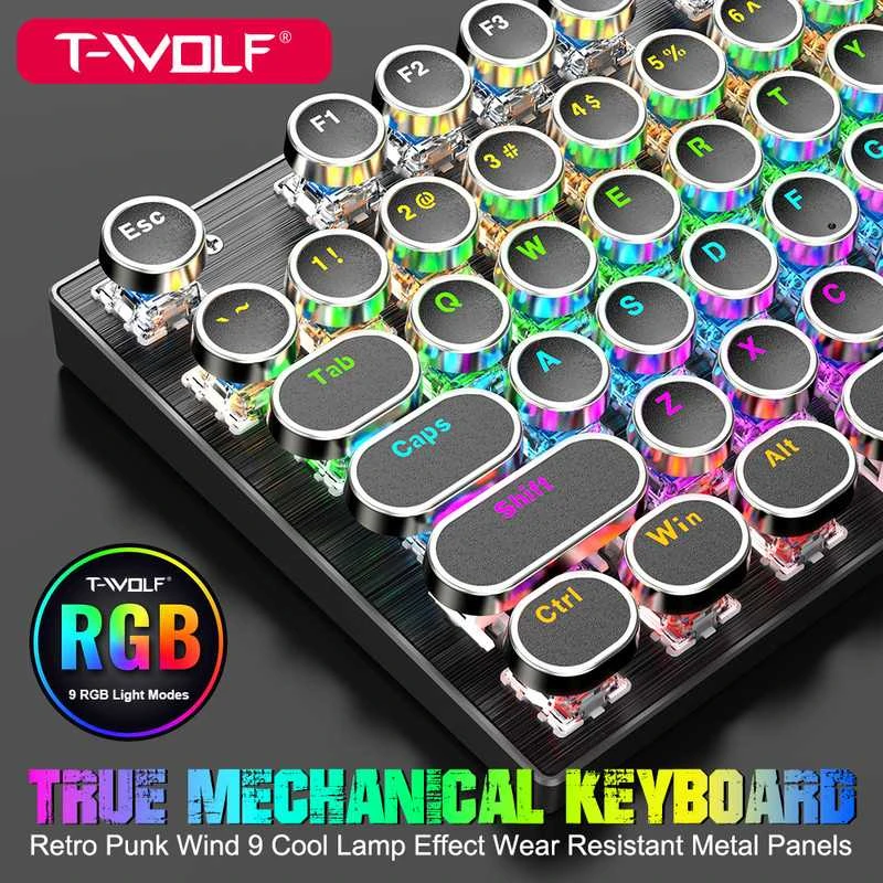 T-Wolf T75 Mechaninė žaidimų klaviatūra
