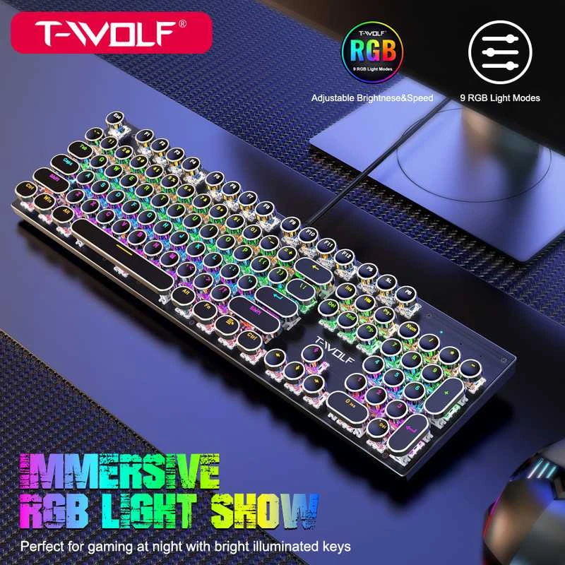 T-Wolf T75 Mechaninė žaidimų klaviatūra