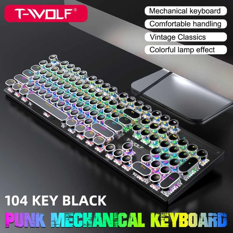 T-Wolf T75 Mechaninė žaidimų klaviatūra