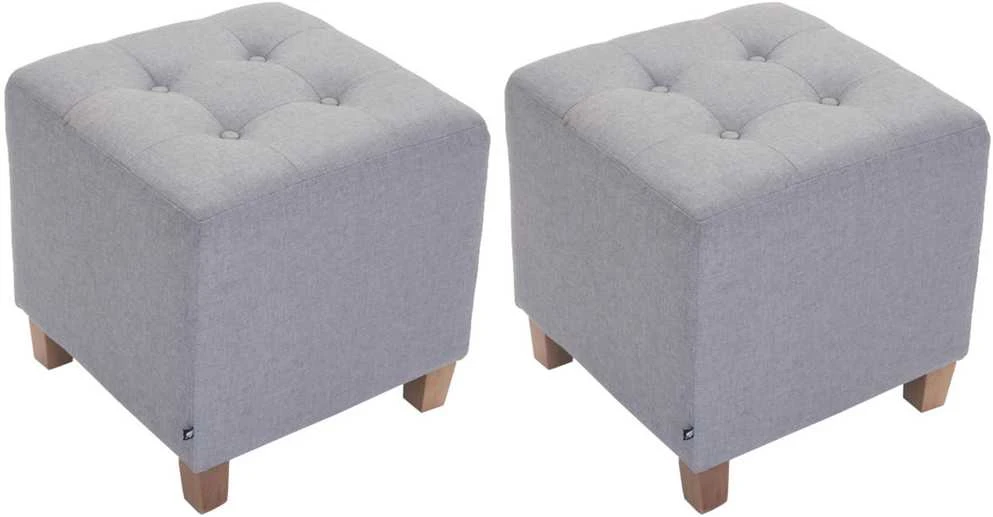 Mville 2 vnt. „Pharao“ taburetės, senovinio stiliaus šviesios spalvos