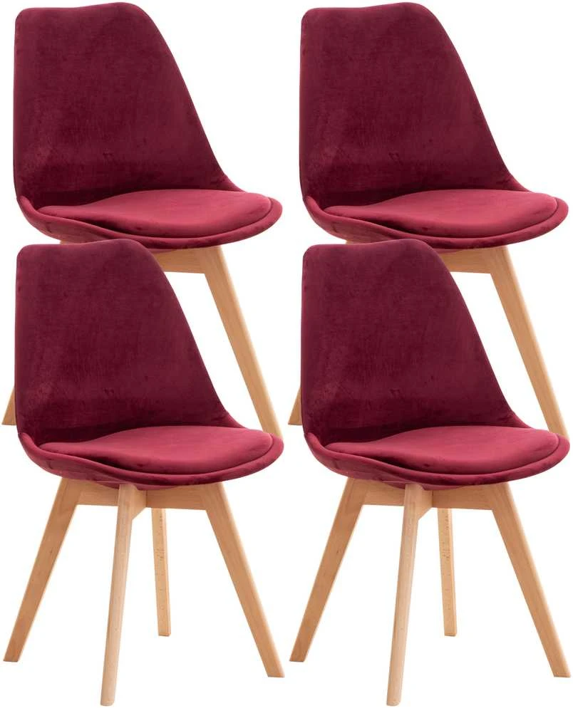 Mville 4 kėdžių komplektas Linares Velvet
