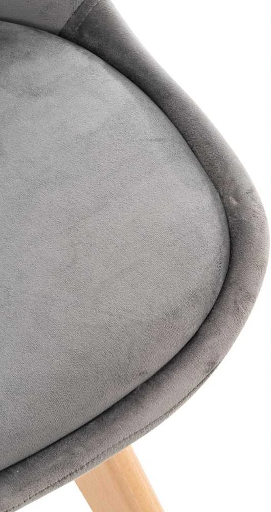 Mville 4 kėdžių komplektas Linares, aksominės