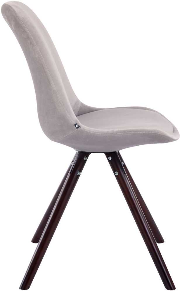 Mville 4 kėdžių rinkinys Toulouse velvet apvalus cappuccino