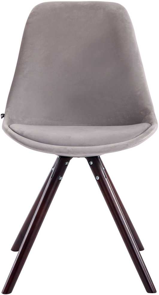 Mville 4 kėdžių rinkinys Toulouse velvet apvalus cappuccino