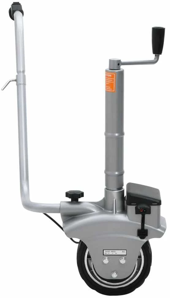 Atraminis ratukas su varikliu priekabai, aliuminis, 12V, 350W