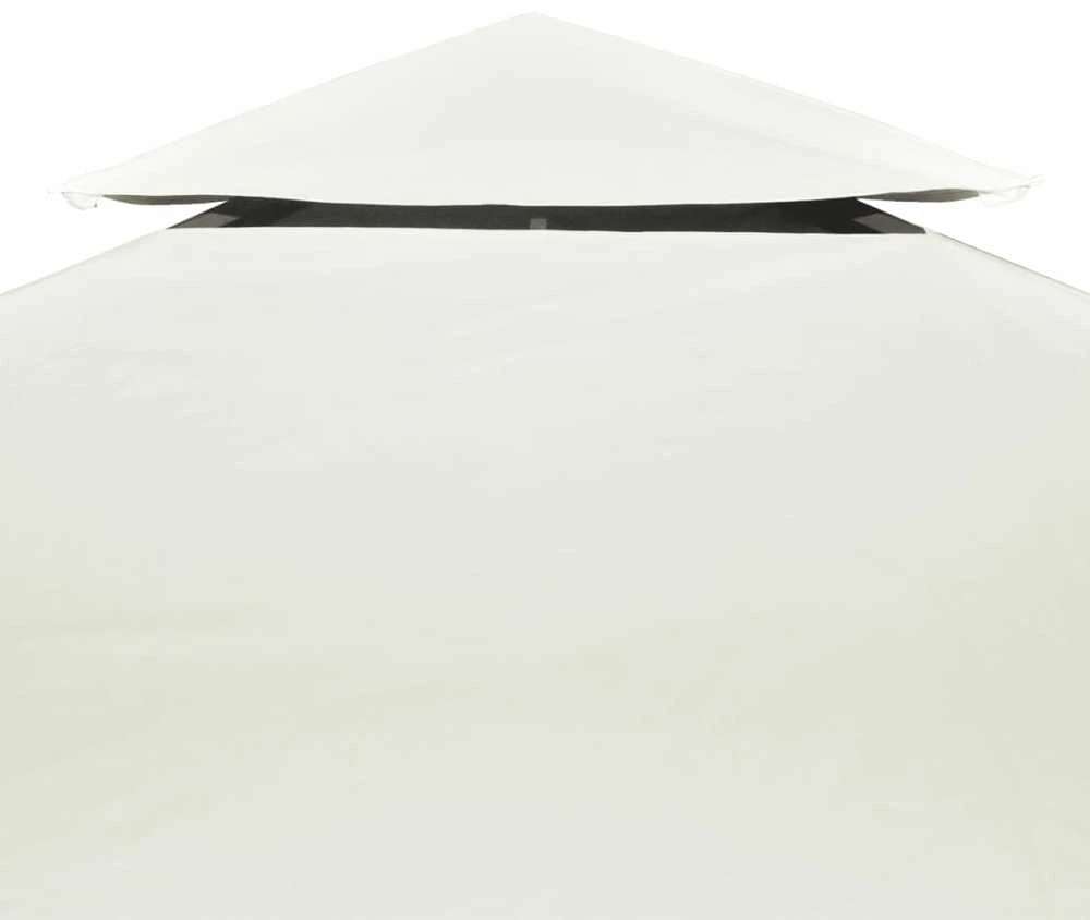 Atsarginis pavėsinės uždangalas, 310g/m², kreminė balta, 3x3m