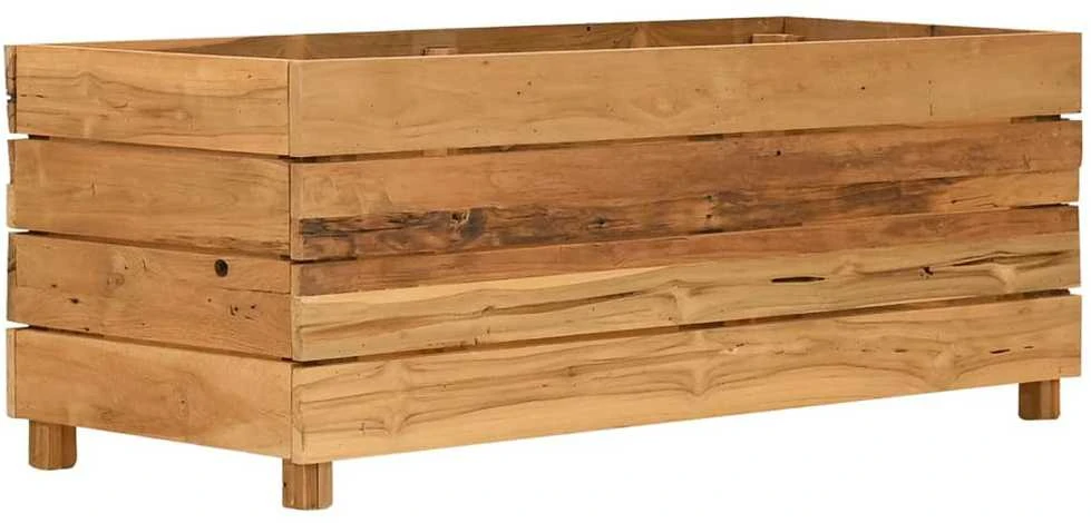 Aukštas lovelis, 100x40x38cm, perdirbtas tikmedis ir plienas