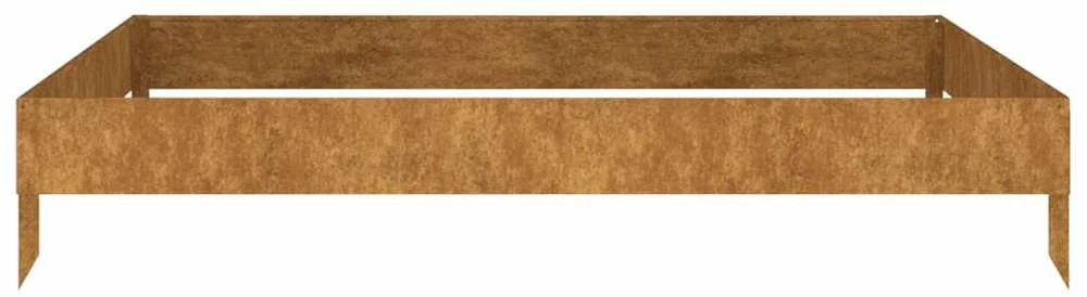 Aukštas sodo lovelis, 100x100x18,5cm, Corten plienas