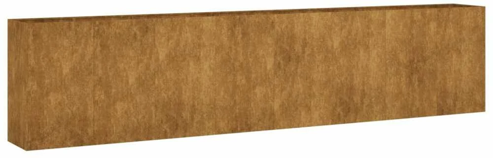 Aukštas sodo lovelis, 360x40x80cm, Corten plienas