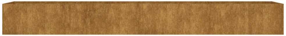 Aukštas sodo lovelis, 360x80x40cm, Corten plienas