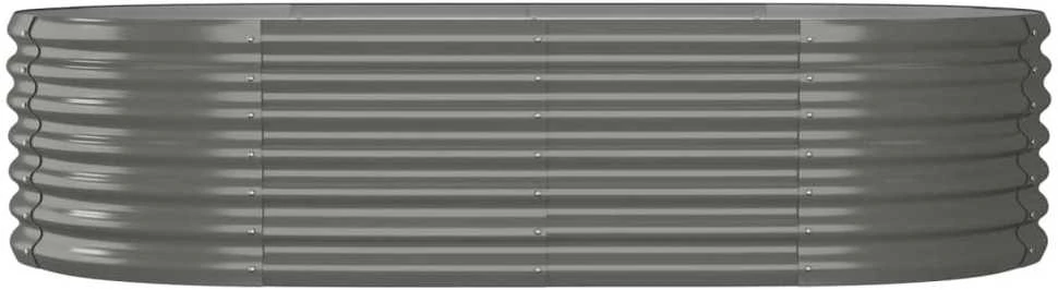 Aukštas sodo lovelis, pilkas, 152x80x36cm, plienas