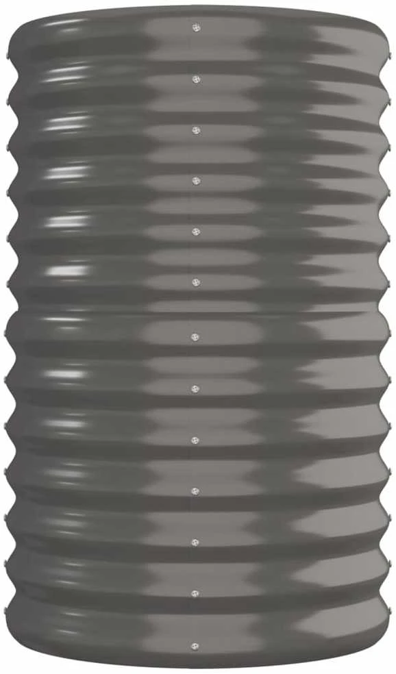 Aukštas sodo lovelis, pilkas, 260x40x68cm, plienas