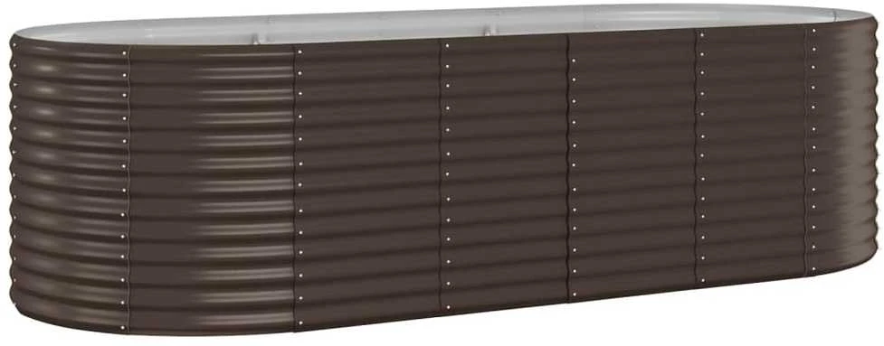 Aukštas sodo lovelis, rudas, 249x100x68cm, plienas