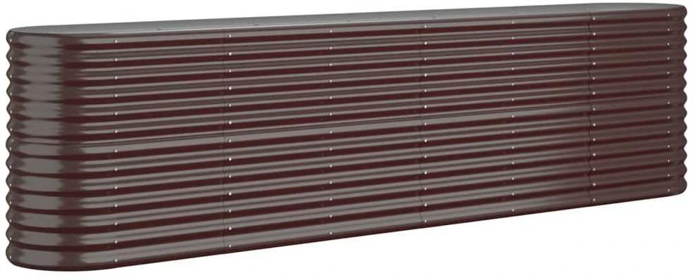 Aukštas sodo lovelis, rudas, 260x40x68cm, plienas
