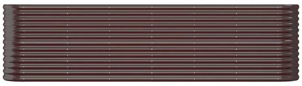Aukštas sodo lovelis, rudas, 260x40x68cm, plienas