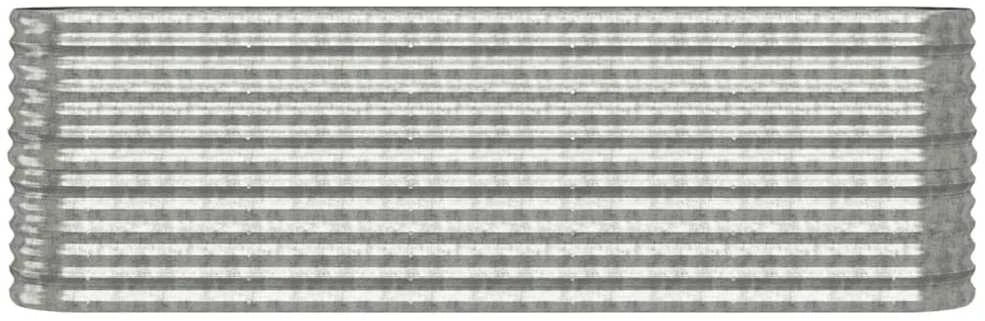 Aukštas sodo lovelis, sidabrinis, 224x40x68cm, plienas
