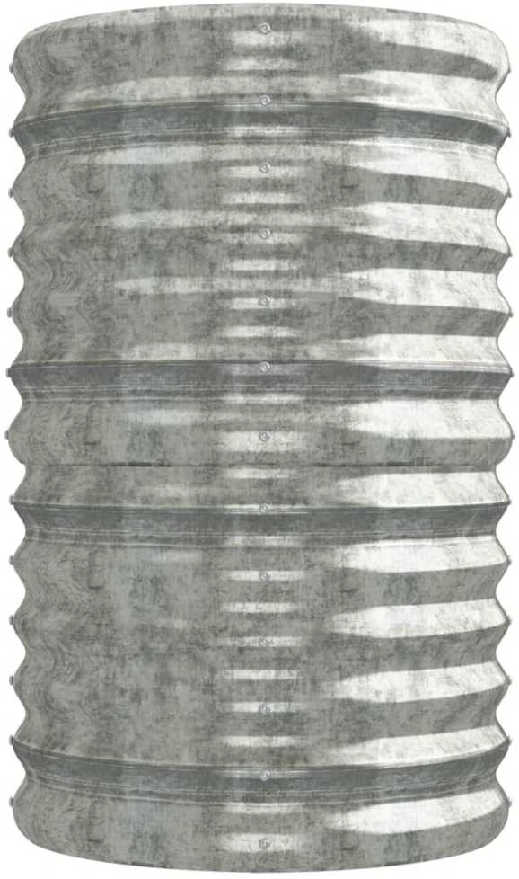 Aukštas sodo lovelis, sidabrinis, 224x40x68cm, plienas