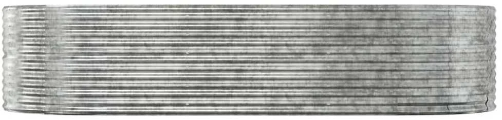 Aukštas sodo lovelis, sidabrinis, 291x140x68cm, plienas