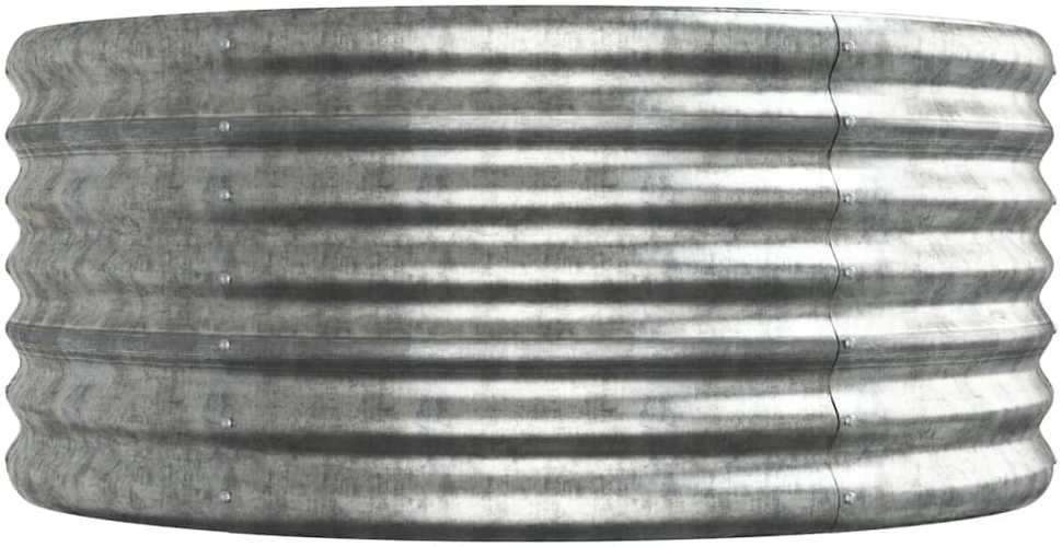 Aukštas sodo lovelis, sidabrinis, 296x80x36cm, plienas