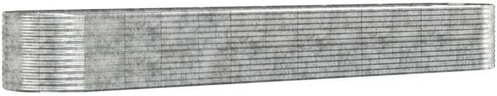 Aukštas sodo lovelis, sidabrinis, 554x100x68cm, plienas