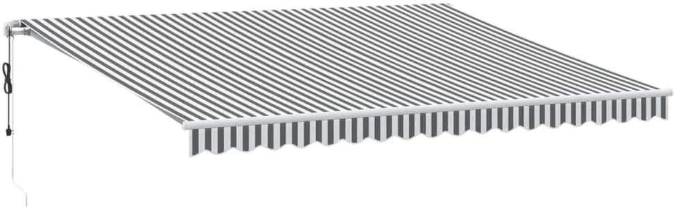 Automatinė ištraukiama markizė, antracito ir balta, 450x350cm