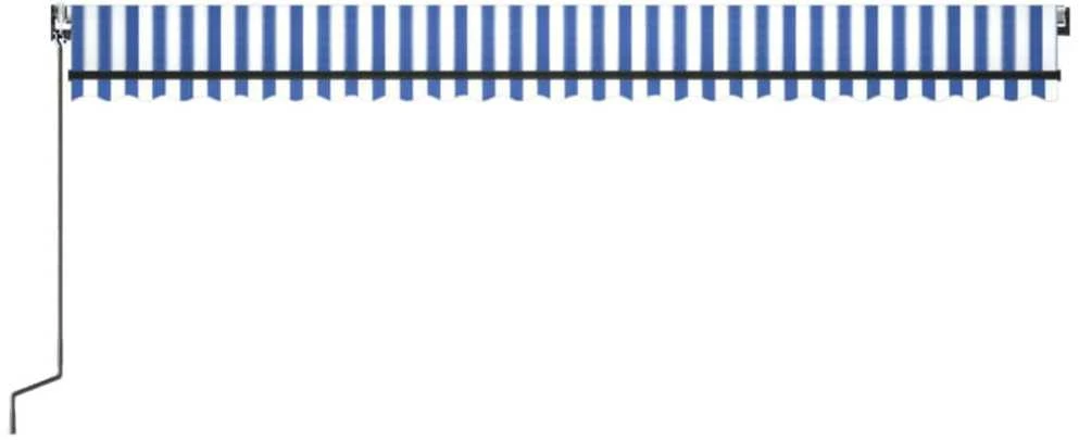 Automatinė ištraukiama markizė, mėlyna/balta, 600x350cm