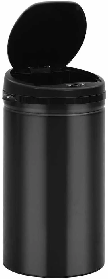 Automatinė šiukšliadėžė su jutikliu, juoda, plienas, 50l