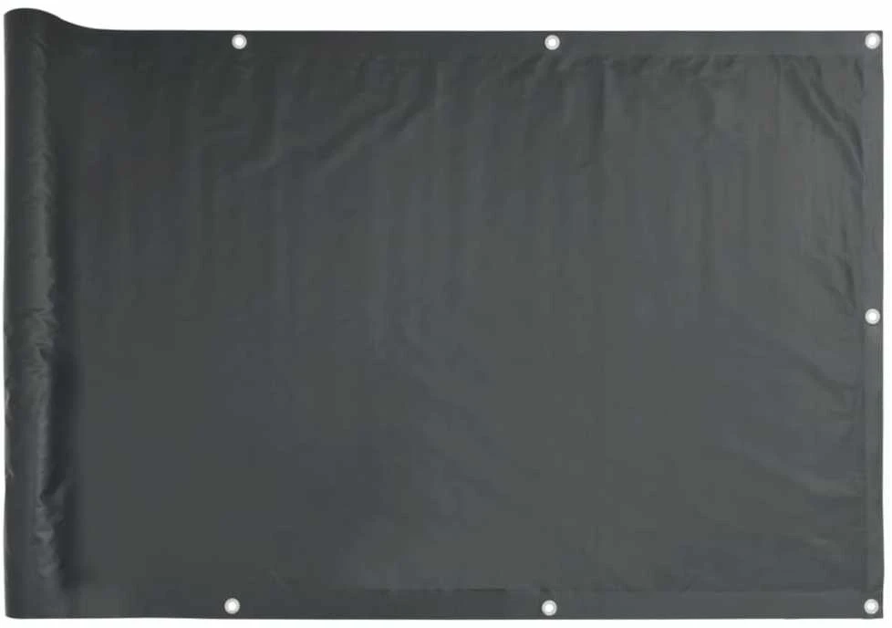 Balkono Pertvara, Oksfordo Audinys, 90x400 cm, Antracito Spalvos
