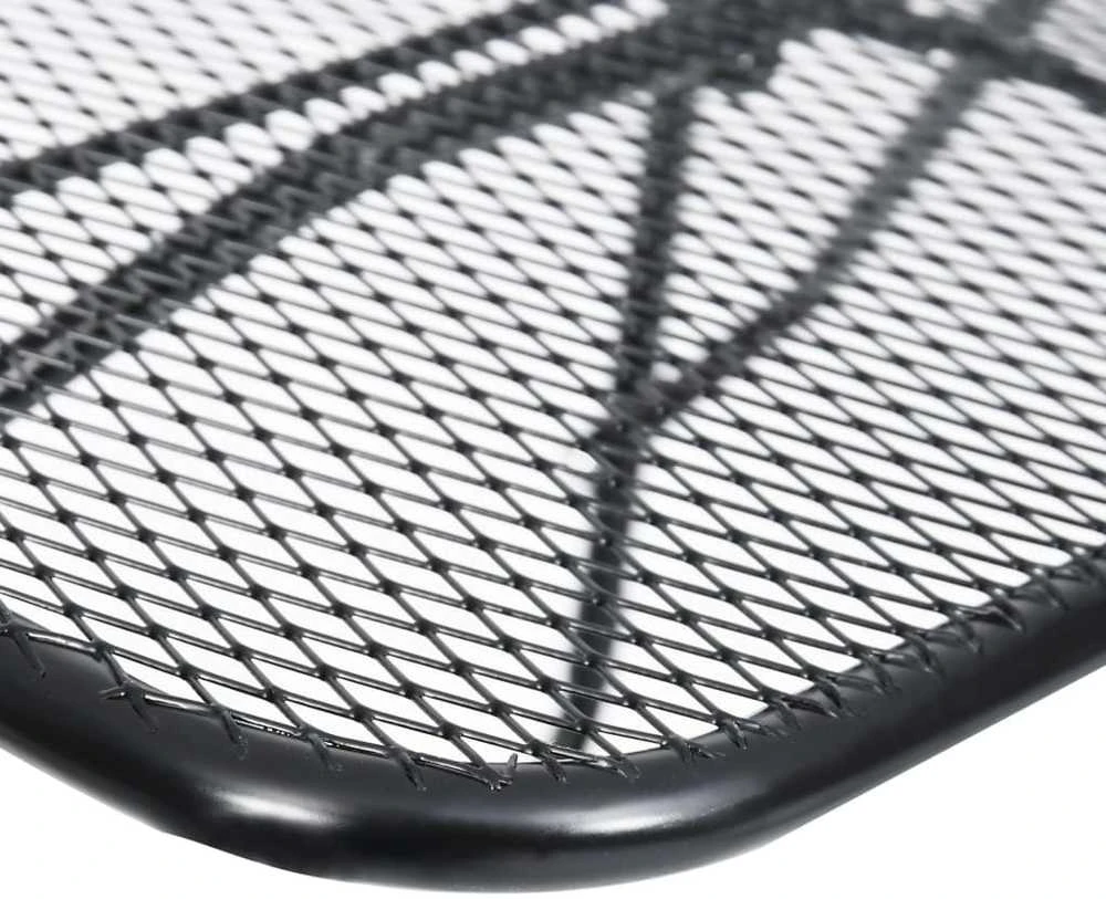 Balkono staliukas, juodos spalvos, 60x40cm, plienas