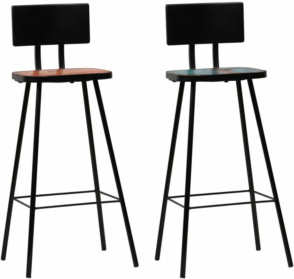 Baro baldų komplektas, 3d., perdirbta mediena, įvairiaspalvis