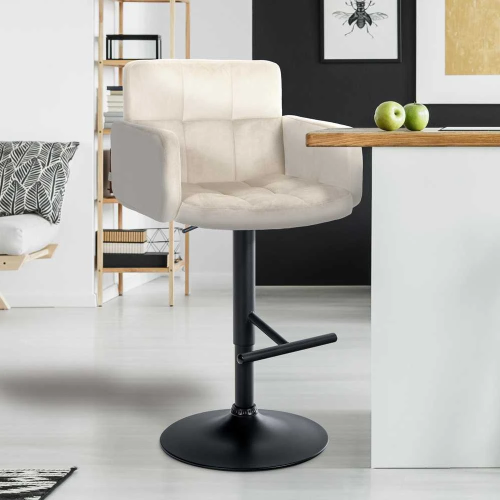 Mville Baro kėdė Los Angeles Velvet juoda