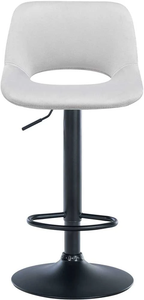 Clp Trading Mville Baro kėdė CLP Camden, aksominė, šviesiai pilka