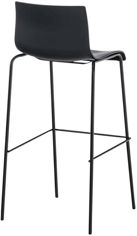 Clp Trading Hover baro kėdė, plastikinė, 4 kojos, juoda, juoda