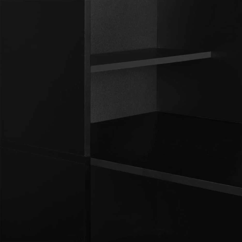 Baro stalas su spintele, juodos sp., 115x59x200cm