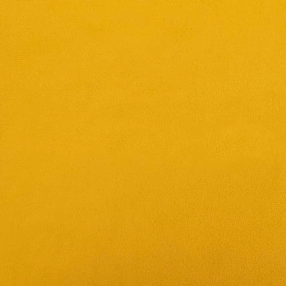 Baro taburetės, 2vnt., geltonos spalvos, aksomas