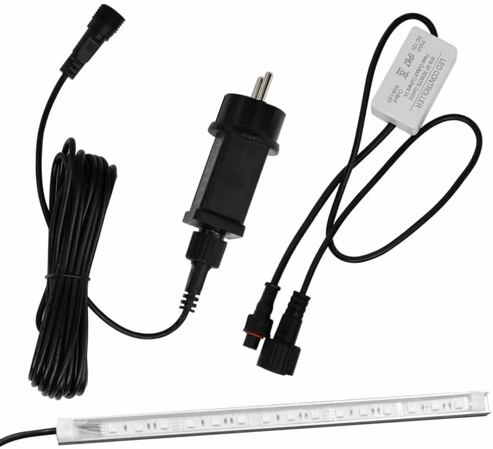 Baseino fontanas su įvairių spalvų LED, 50cm, akrilas