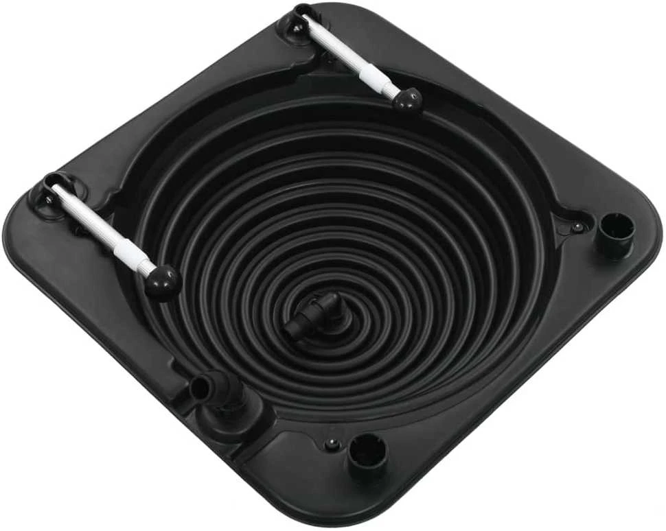 Baseino šildytuvai, 2vnt., 75x75x36cm HDPE ir aliuminis