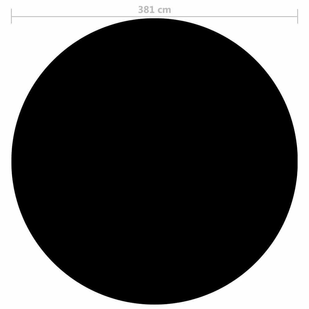 Baseino uždangalas, juodos spalvos, 381cm, PE