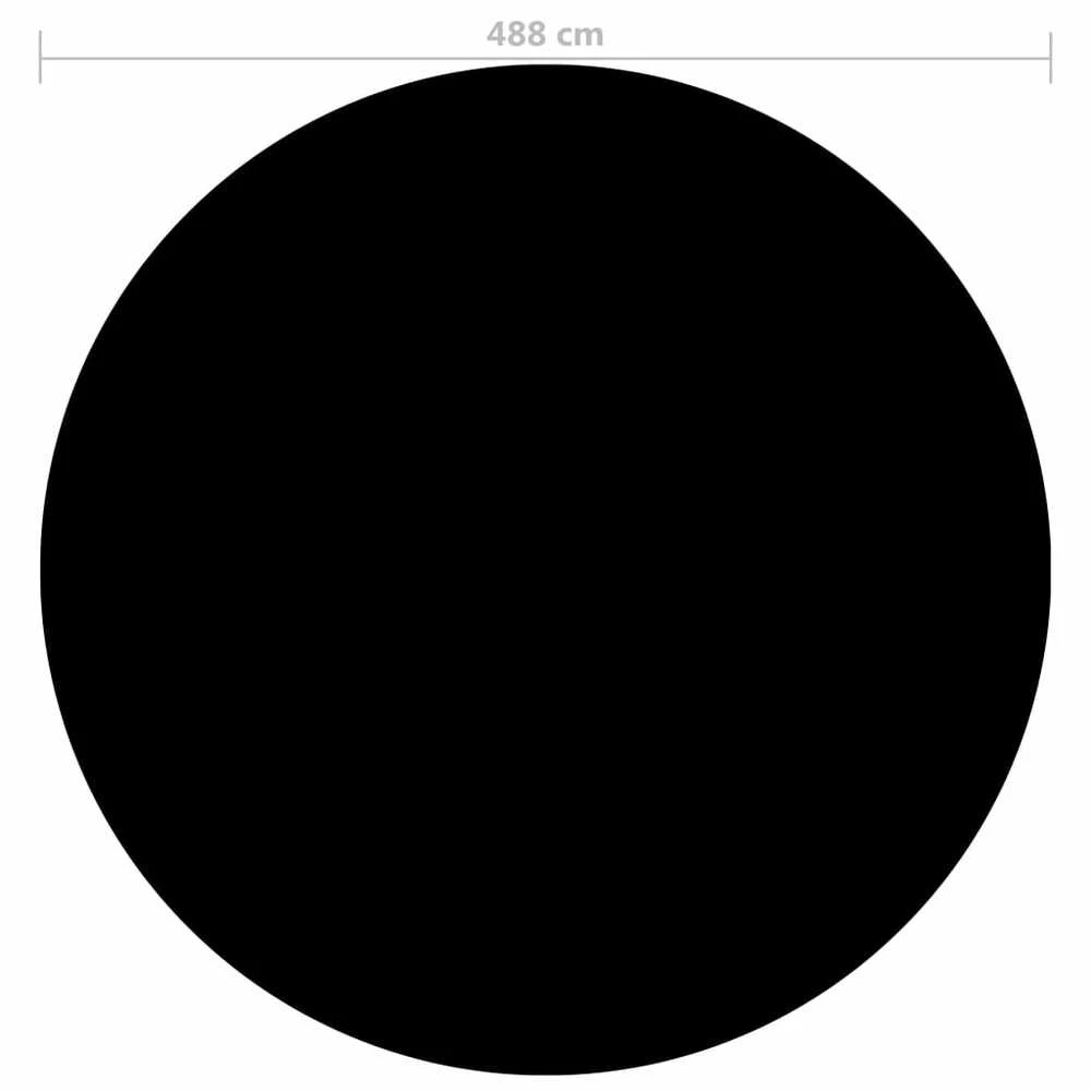 Baseino uždangalas, juodos spalvos, 488cm, PE