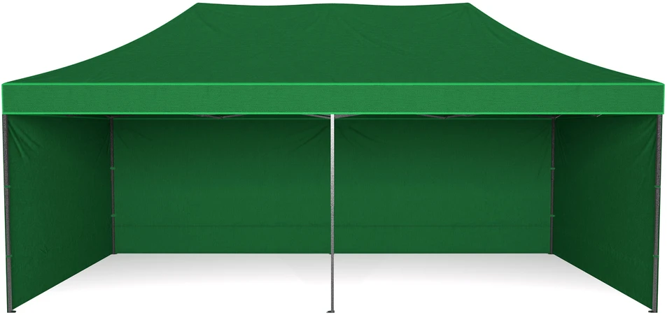 Bipohome Prekybos paviljonas 3x6 m su 3 sienomis – Žalias | PirkPatogiai.lt